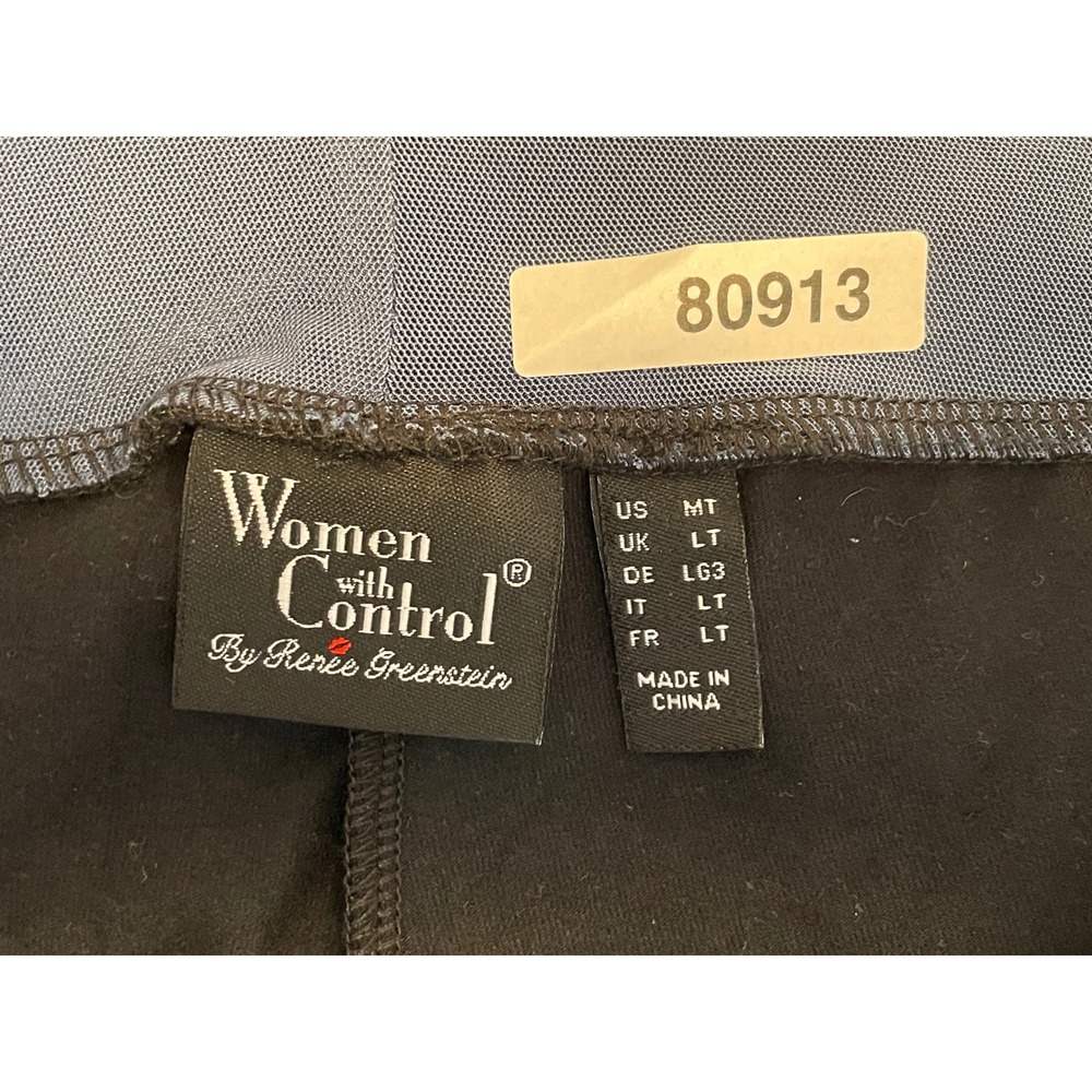 Women with Control Renee Greenstein Black Pull On Pants A225791 Tall Medium - Picture 4 of 7